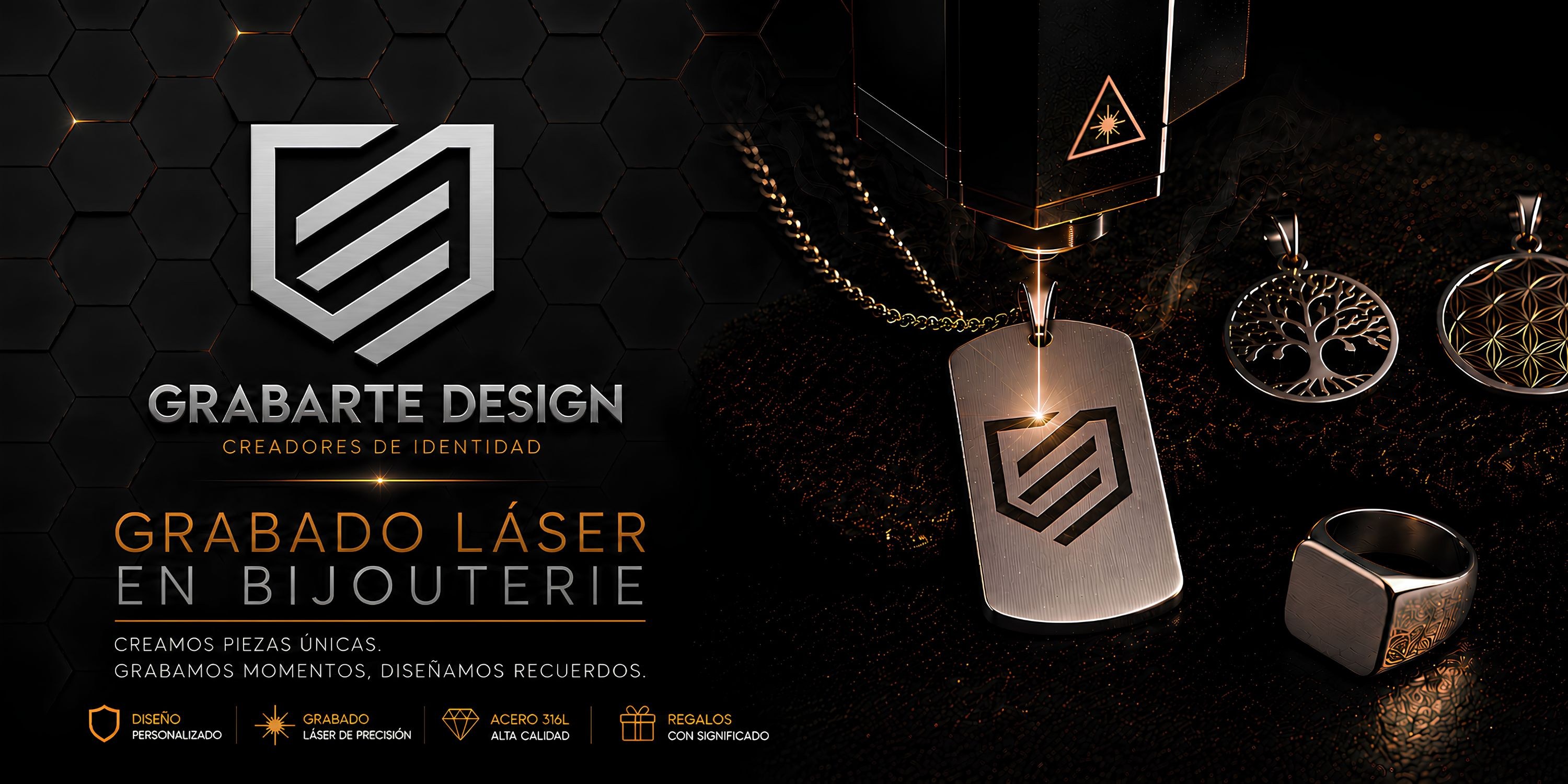 Grabarte Design — Grabado láser en bijouterie