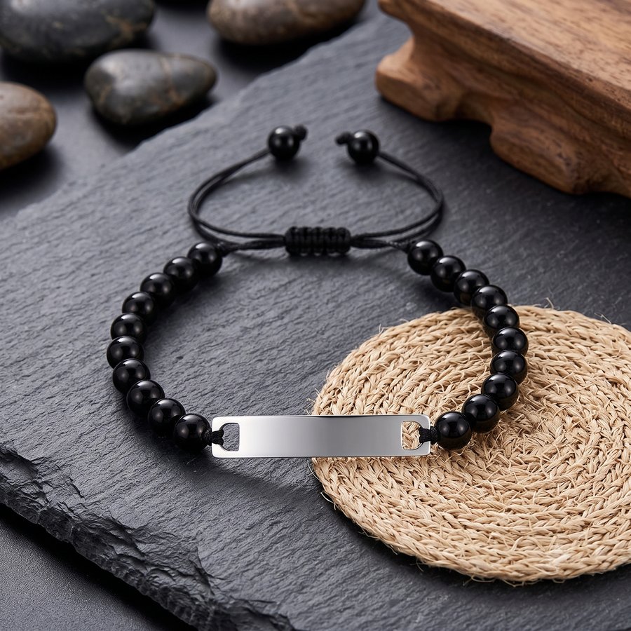 Pulsera Esferas Acero — Grabarte Design