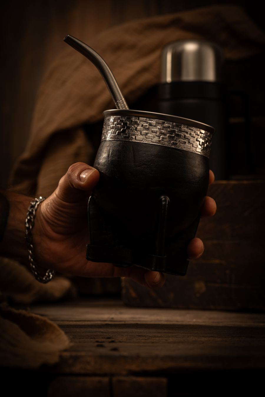 Mate personalizado con virola grabada