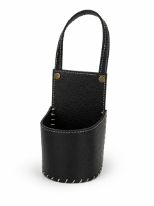 Porta Mate Eco cuero negro