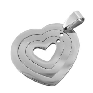 Dije Corazon 27mm acero