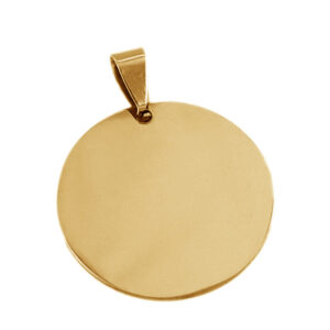 Dije Circular Dorado 30 mm